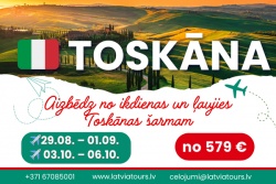 🇮🇹 Atpūties Toskānas ritmā! Latvia Tours - Berga bazārs
